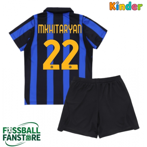 Inter Milan Henrikh Mkhitaryan #22 Replik Heimtrikot Kinder 2026-27 Kurzarm (+ Kurze Hosen)
